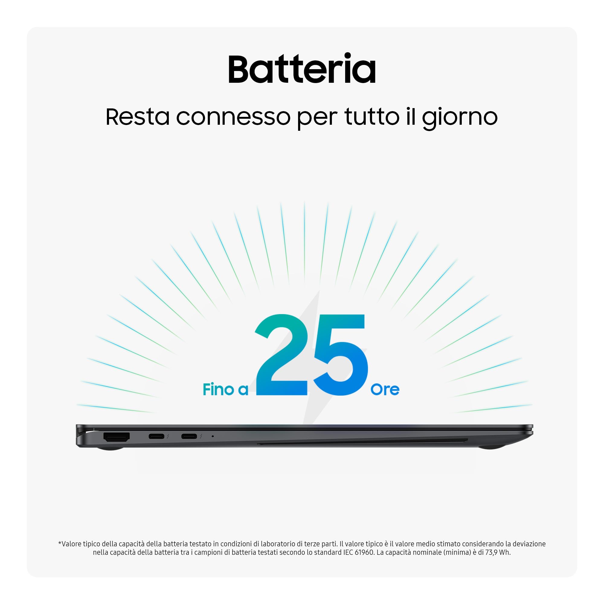 Samsung Galaxy Book5 Pro 360 16", Garanzia 3 anni, AI PC, Processore Intel Core Ultra 7 Serie 2, 16GB RAM, 1TB SSD, Display touch 3K Dynamic AMOLED 2X, S Pen, Windows 11 Home, Copilot+ PC, Gray [ITA]