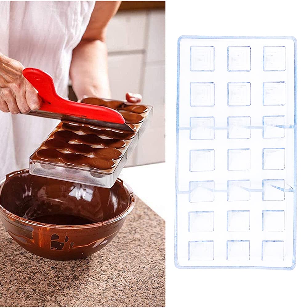 Chocoladevorm, RoadLoo 2 Stuks 3D Plastic Chocolade Schimmel Transparant Polycarbonaat Herbruikbare Zoete Snoep Diy Mold Voor Handgemaakte Ijsblokjes Gebak Maken Bruidstaart 662553273