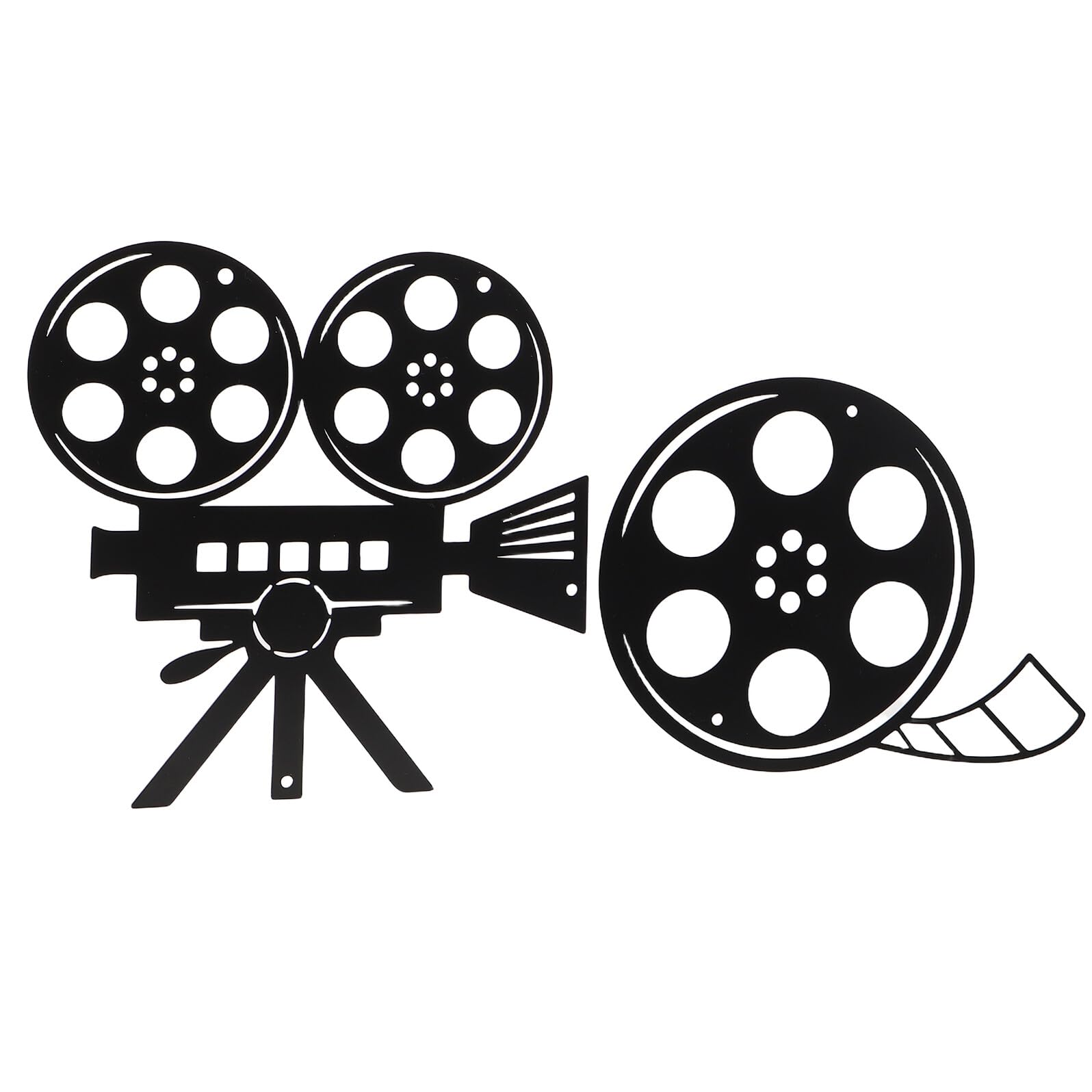 Panneaux décoratifs muraux rétro en fer pour déco de salle de cinéma maison et salon