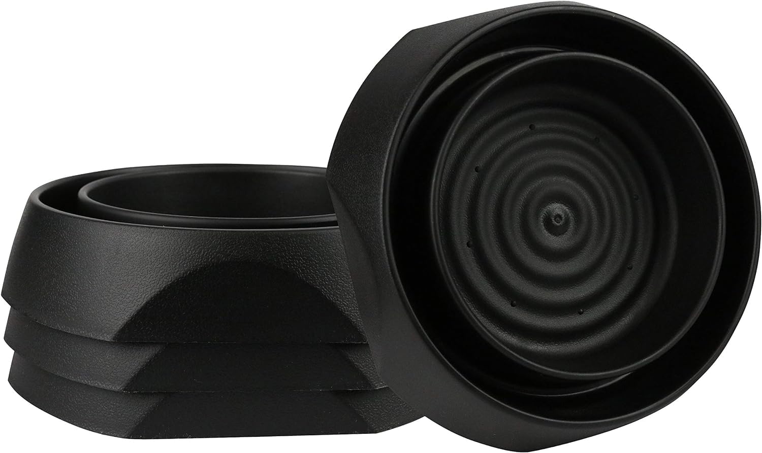 techsolBed Bug Interceptors - 4 Pack Eco Friendly Insect Trap for Bed Legs - No Chemicals or Pesticides (Black)