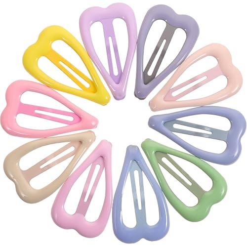 Milisten 20 pinzas para el cabello para niñas horquillas de macarrón coloridas pasadores encantadores antideslizantes pinzas para el cabello con