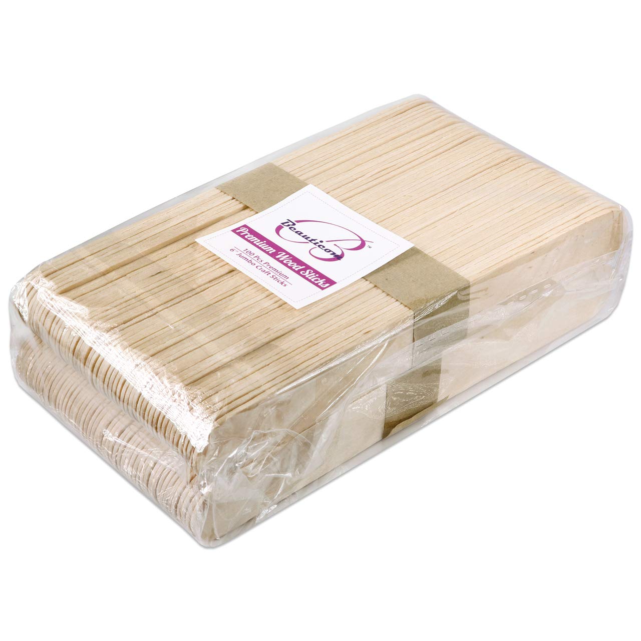 Amazon.com : Beauticom 100 pcs 6" Large Flat Wood Sticks for Wax Spatula  Applicator and Facial Hair Removal : Beauty & Personal Care