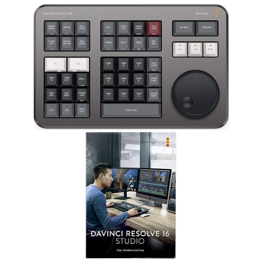 PC周辺機器 Blackmagicdesign - Blackmagic Design DaVinci Resolve Speed Amazon.com: Blackmagic Design Davinci Resolve Speed Editor