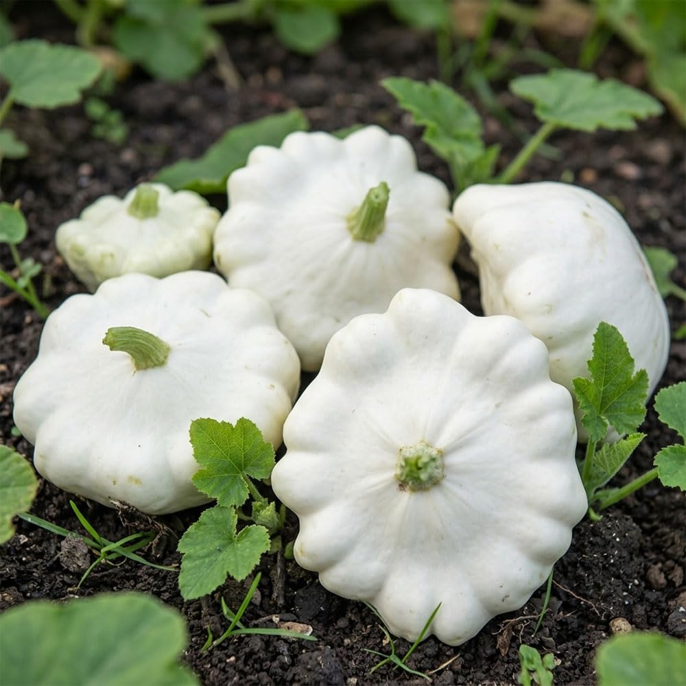 Squash Patty Pan Twinkle F1 Seeds – Yellow Scallop Summer Squash – High Yield Hybrid Variety – Long Cropping Season – Rich in Vitamins B1 & E – Grow Your Own Vegetables