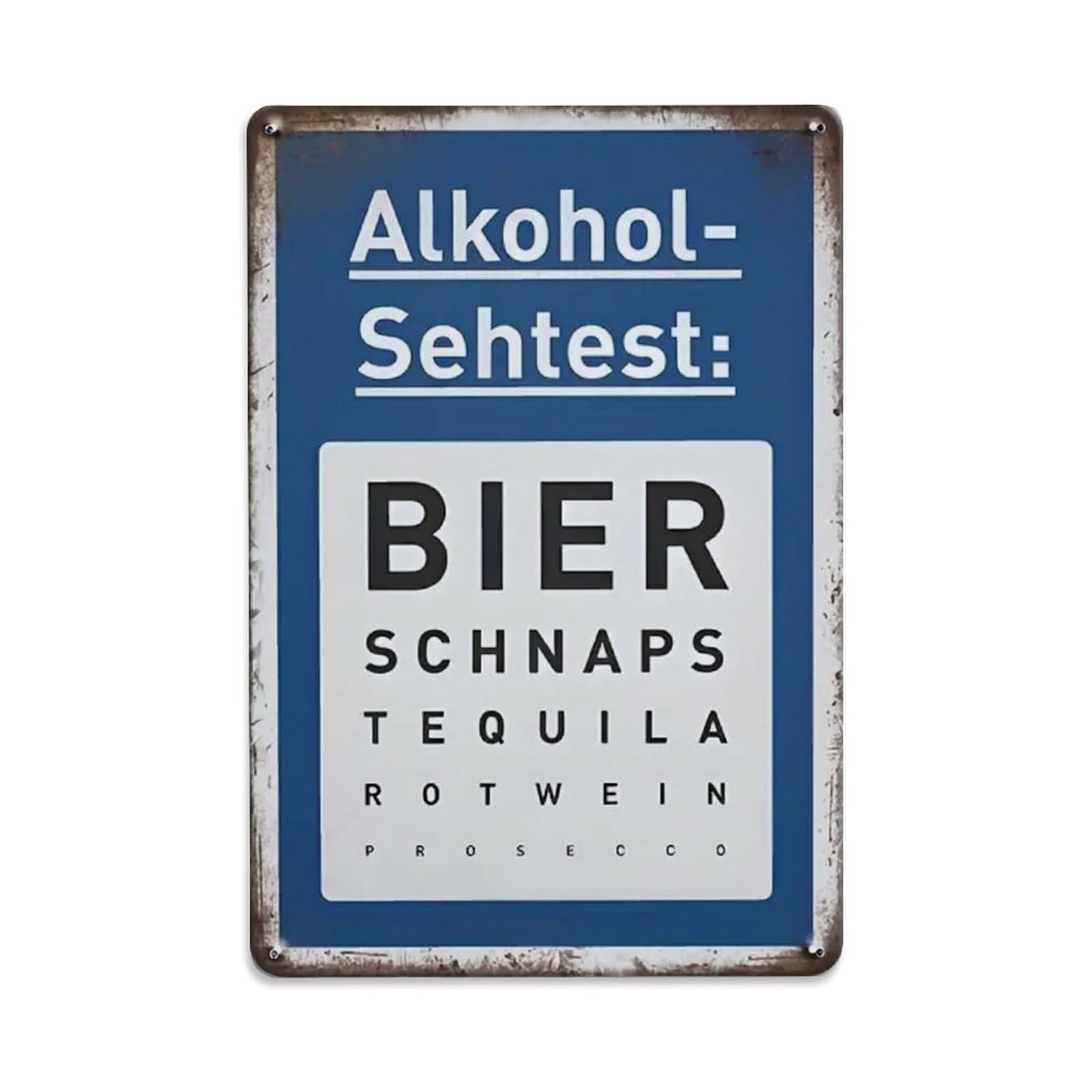 Rkundrne Vintage Funny German Beer Chart Design With Beer Goggles Graphic Metal Tin Sign Garden Bedroom Cafe Bar Man Cave Home Wall Decor Metal Poster 8X12 In
