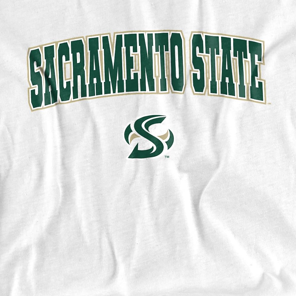 LOGOVISION The California State University Sacramento Arch Logo Secondary Secondary Kids T Shirt (4) for Toddler Boys and Girls, White