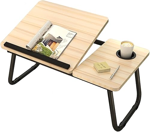PARTOL Laptop Table for Bed Sofa Adjustable Portable Notebook Tray Lap Tablet Computer Stand Black