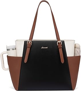 LOVEVOOK Laptop Tote Bag with Cup Holder