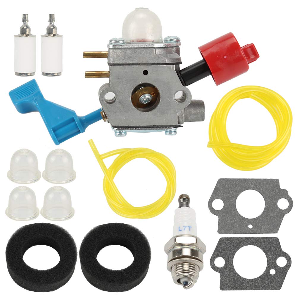 C1U-W12A Carburetor for Poulan FL1500 FL1500LE Leaf Blower C1U-W12B Gas Leaf Blower Carb Craftsman 952711486 530071629 with Filter Repower Kit Spark Plug