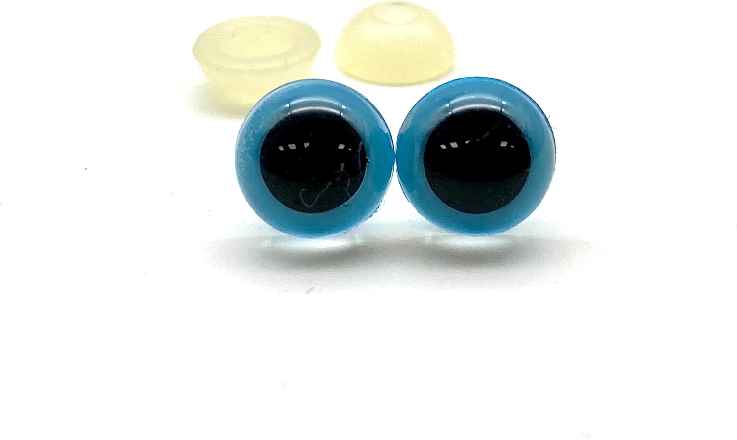 3dancraftit Plastic Safety Eyes with washers 3/8" / 9mm 24 pcs Light Blue EB53