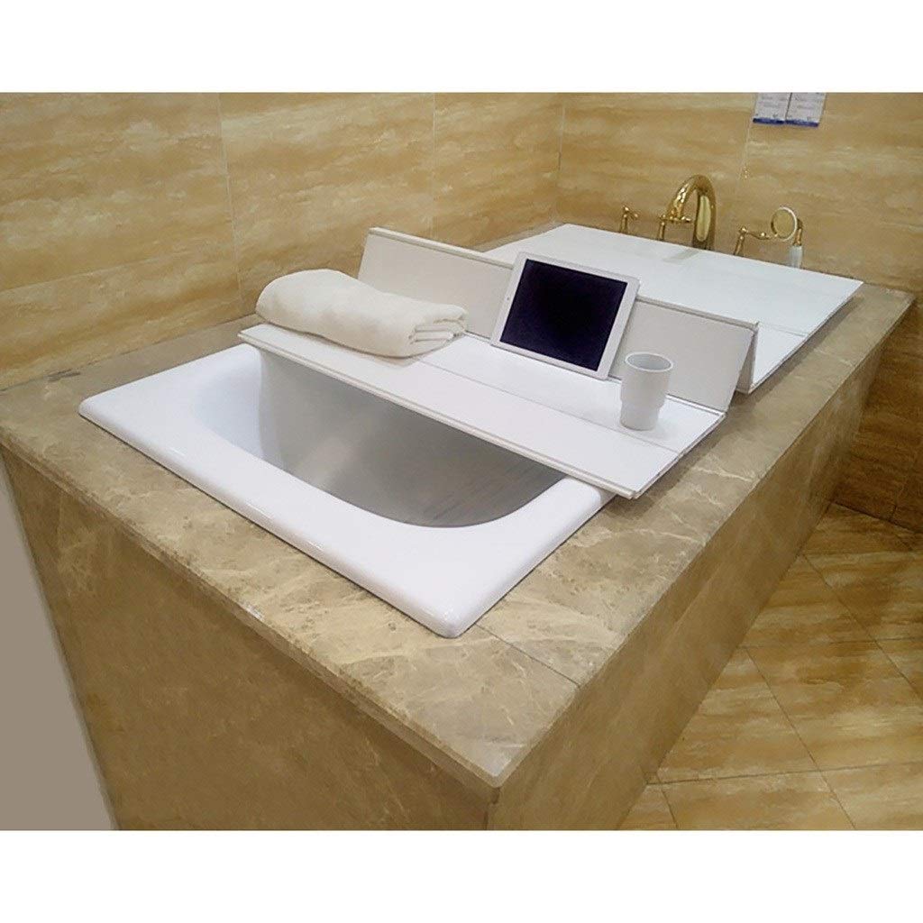 Składany pokrowiec na wannę z PCW, izolowany pokrowiec na wannę do łazienki, wodoodporna mata łazienkowa (138 x 80 x 0,6 cm) - idealna do relaksu i doświadczenia spa