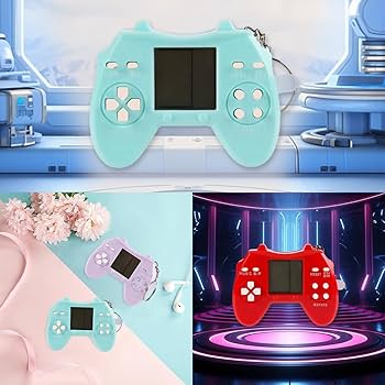 Amazon | karonpeln テトリス 携帯ゲーム機 キーホルダー型