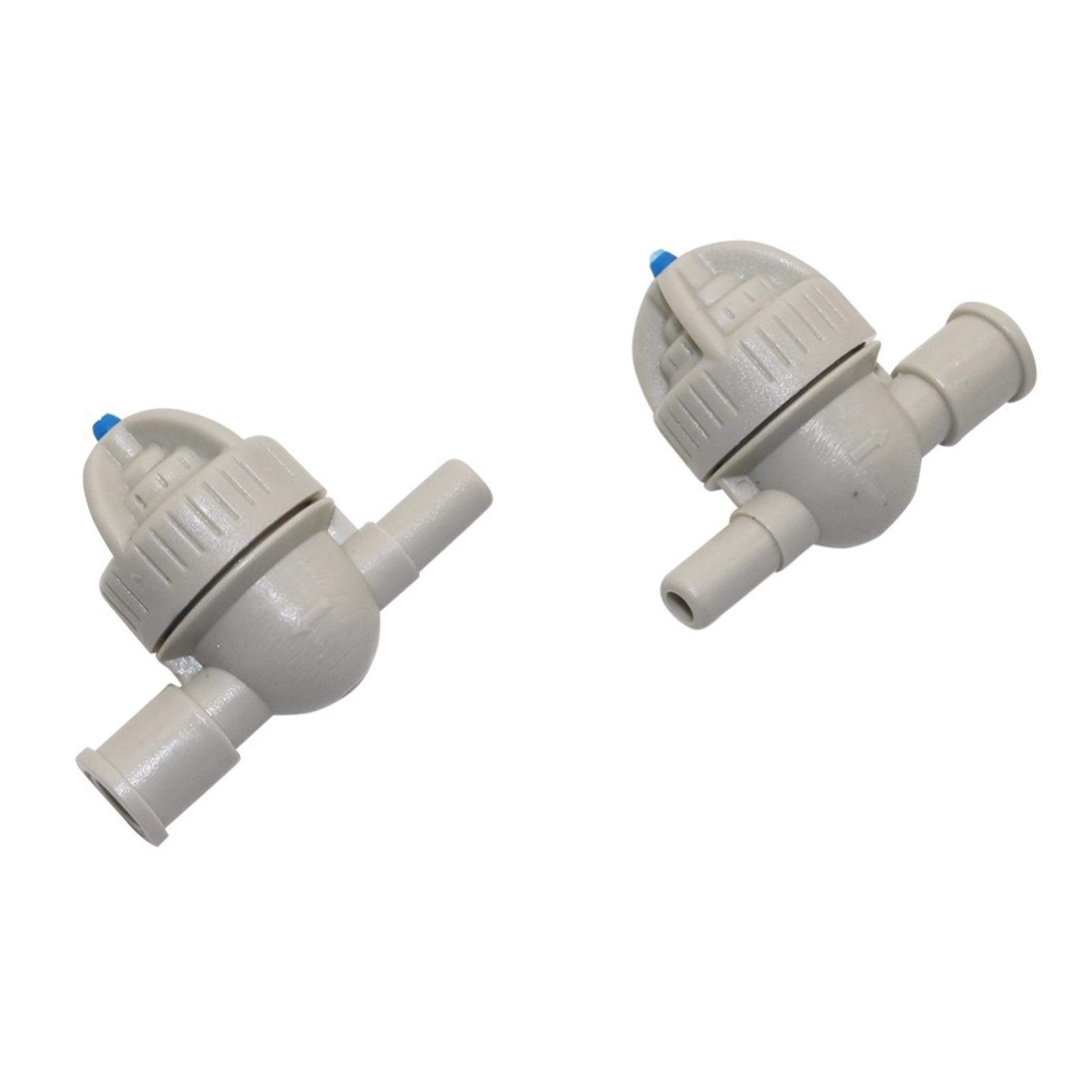 Kit de manguera de rociadores de plantas Anti-fugas de efecto invernadero micro válvula Tobera Accesorios agrícola de riego por goteo manguera de conexión 100 piezas (Color : Grey, Diameter : 6mm)