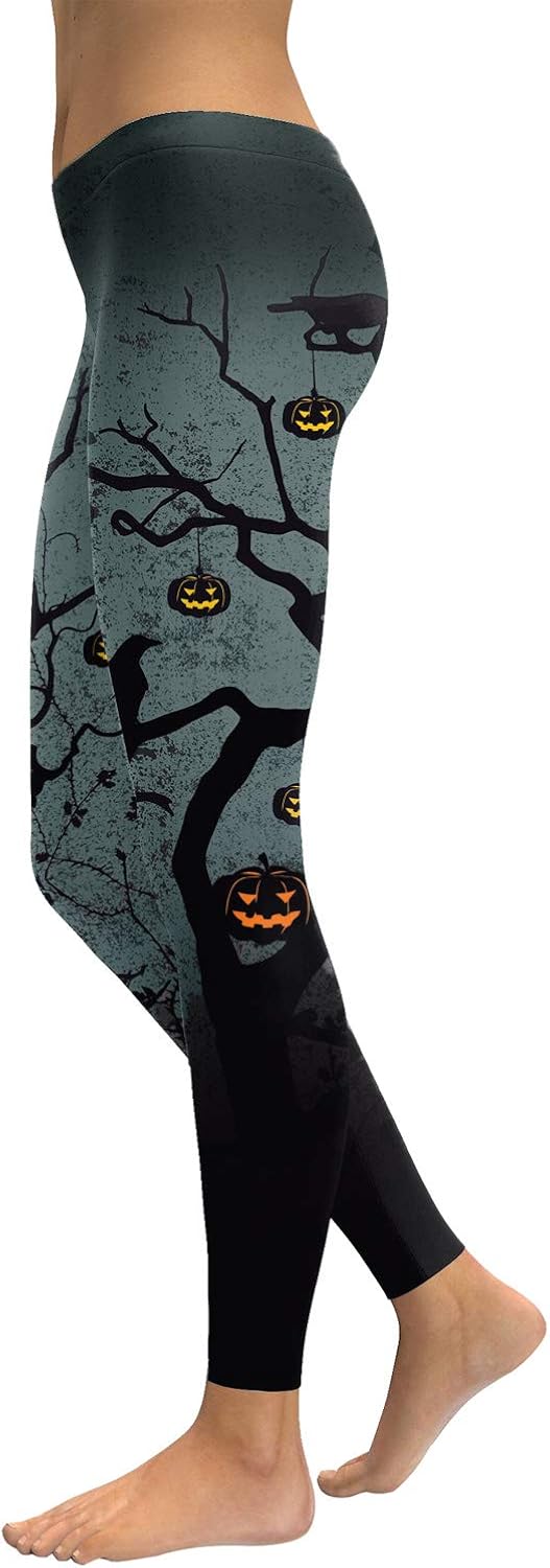 Spadehill Womens Halloween Funny Graphic Leggings : Clothing, Shoes & Jewelry