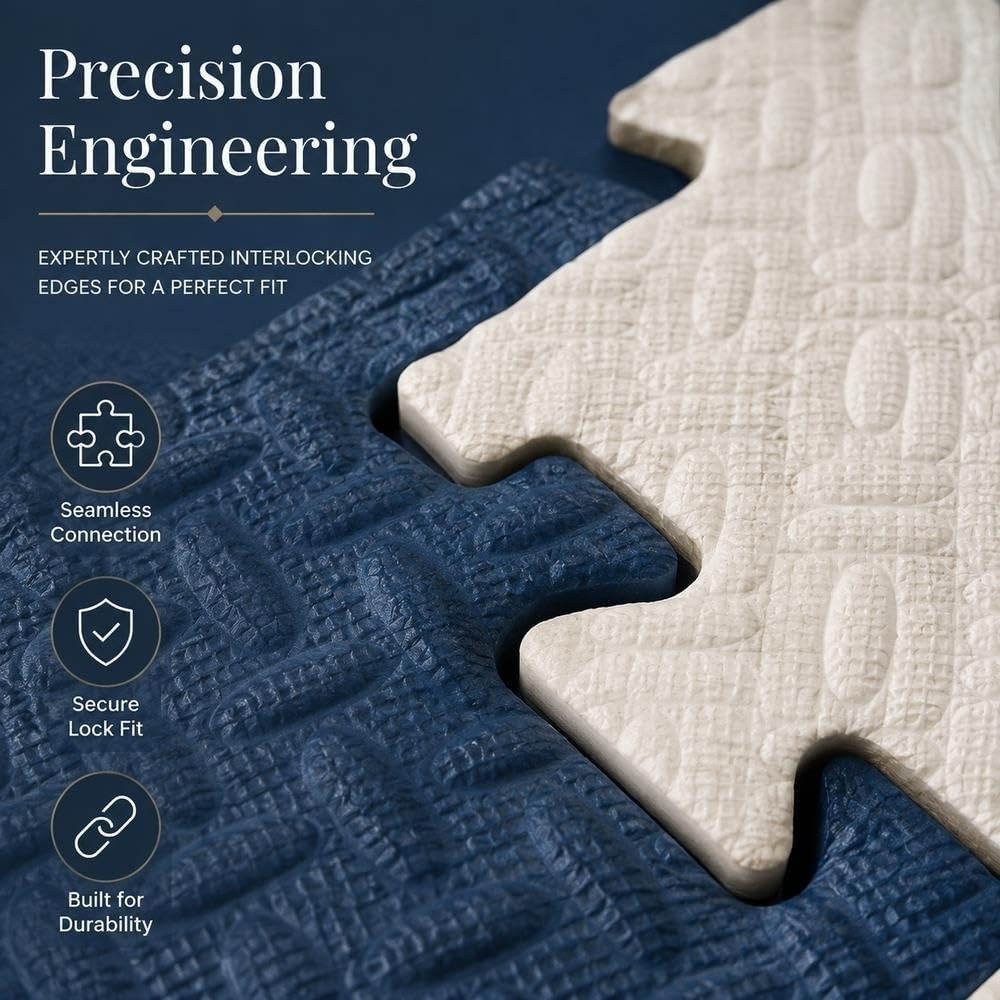 Soft Rebound Foam Floor Tiles Durable Interlocking Puzzle Mat