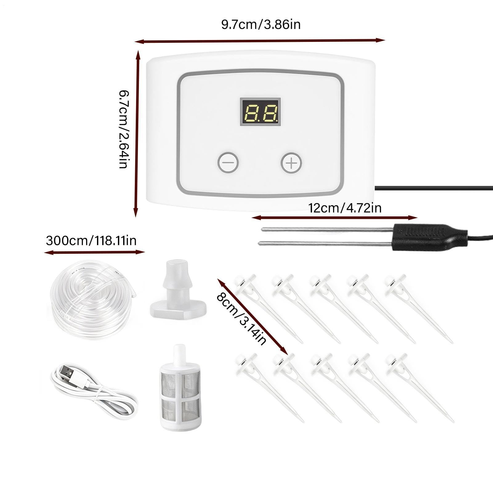 Kits Riego Por Automático Salida Agua Ajustable Automática Eléctrica | Dispositivos Riego Por Automático Para Invernadero Tienda Cultivo Hogar Patio
