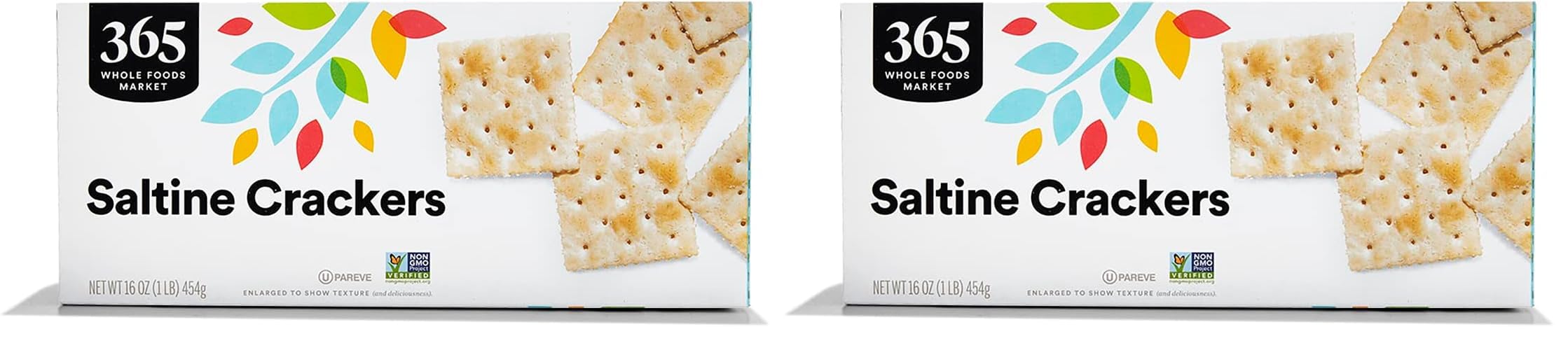 Salted Saltine Crackers, 16 Ounce (Pack of 2)