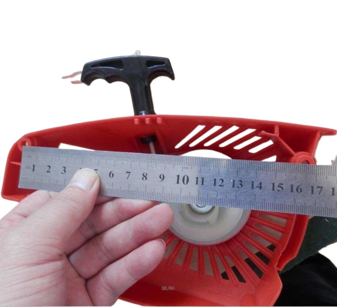 Conjunto de arranque de retroceso con cuerda de agarre de arranque por tracción, resorte de rebobinado y polea para motosierras de 14 pulgadas compatible con los modelos 3600, 3500 y similares