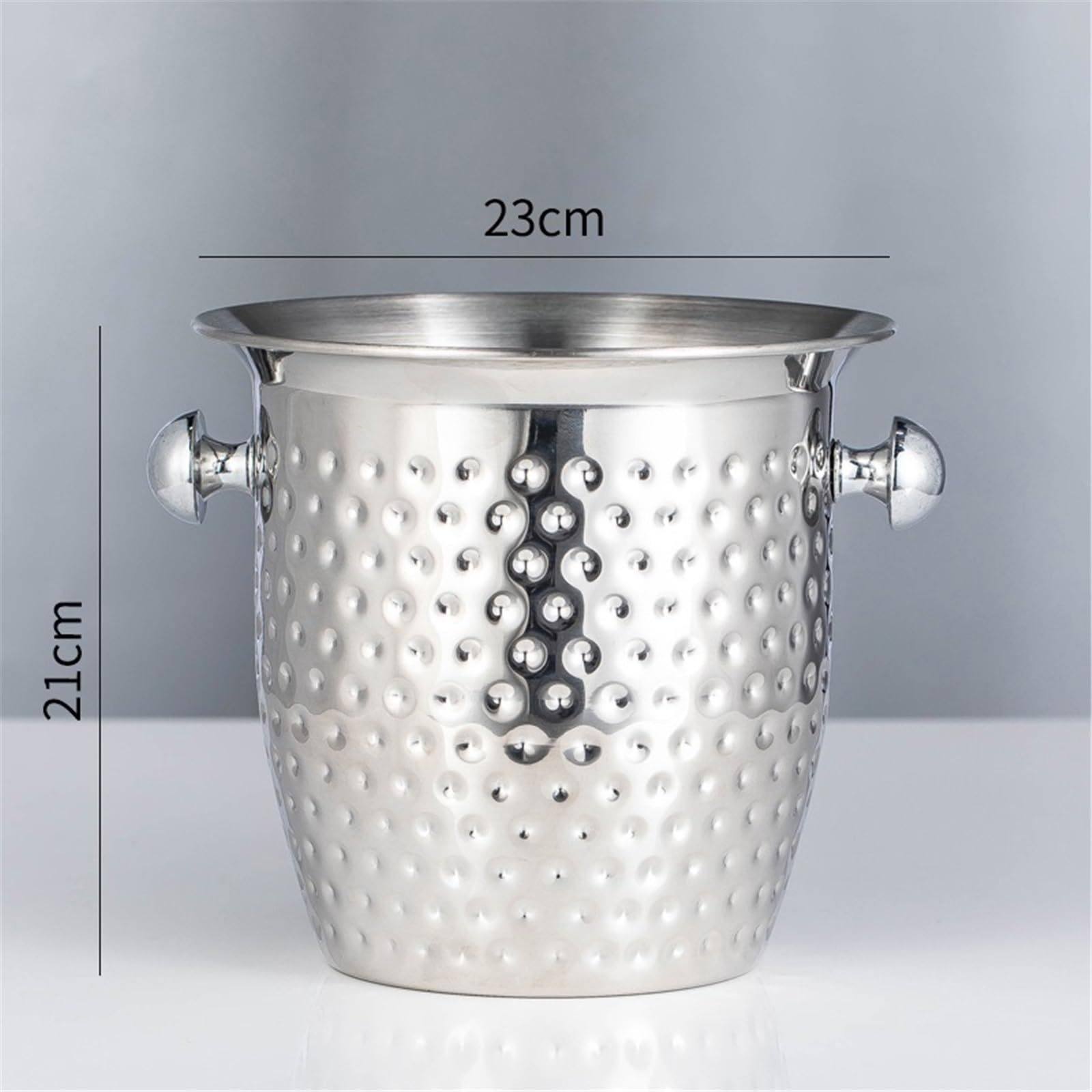 Cubos de Hielo Cubitera de Acero Inoxidable con Forma Cuerno for Botellas Vino, champán o Cerveza Cubitera para Bar