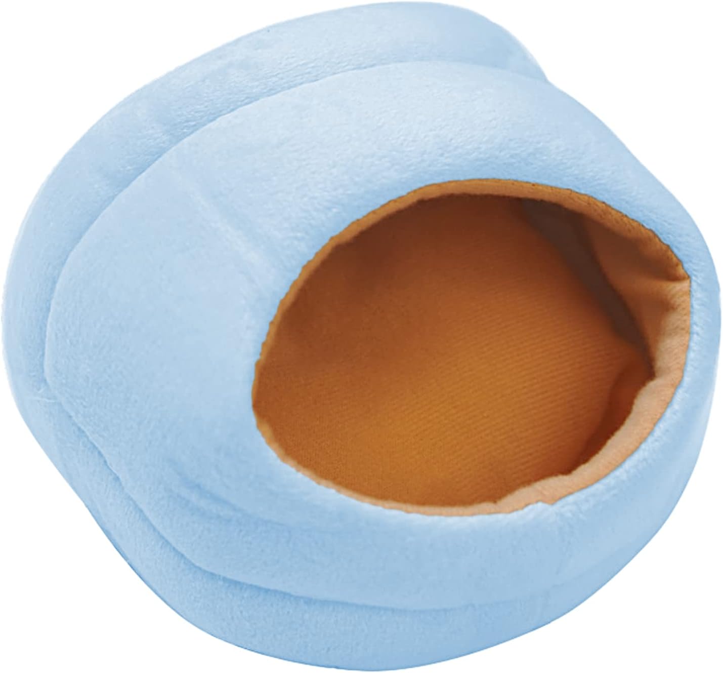 Geoyien Nido de algodón para hámster, Casa de Invierno para Mascotas de Animales pequeños, Forma de Pantuflas de algodón, aptas para hámster, Conejillo de Indias, Erizo (Azul, 1 Pieza)