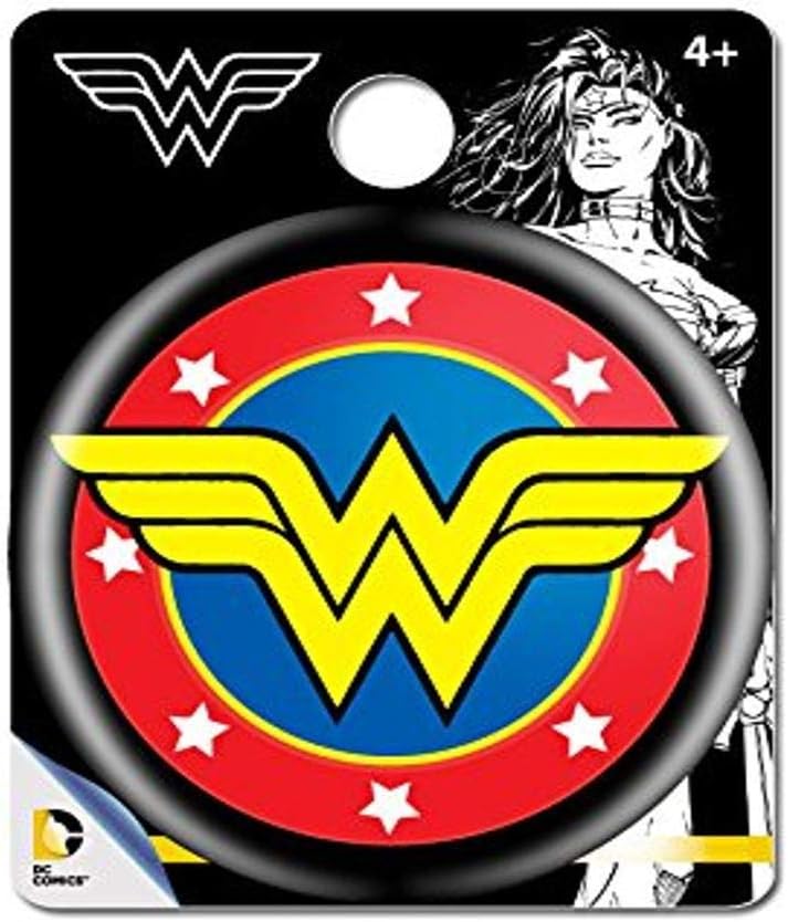 DC Comics Wonder Woman Logo Single Button Pin Action Figure Multi Color, 1.5" : Clothing, Shoes & Jewelry