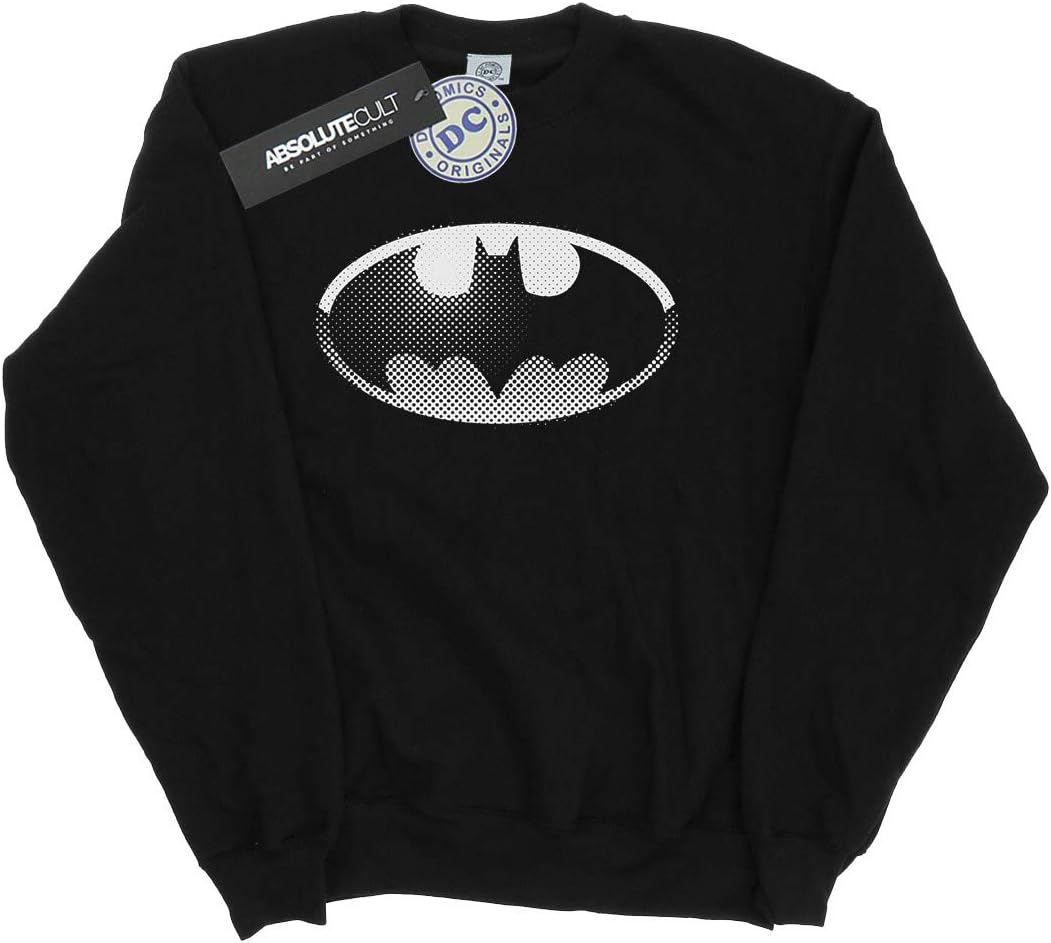 DC Comics Boys Batman Spot Logo Sweatshirt 7-8 Years Black