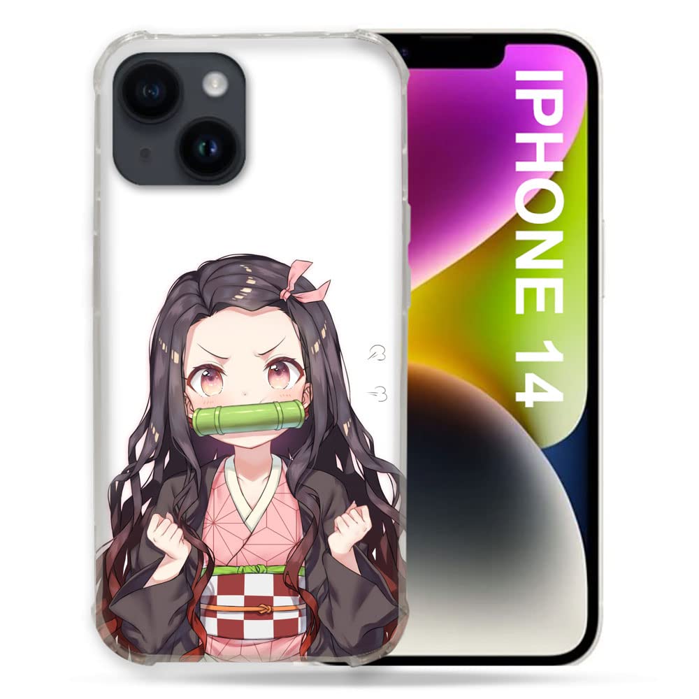 Cokitec Case for iPhone 14 (6.1) Manga Demon Slayer Nezuko