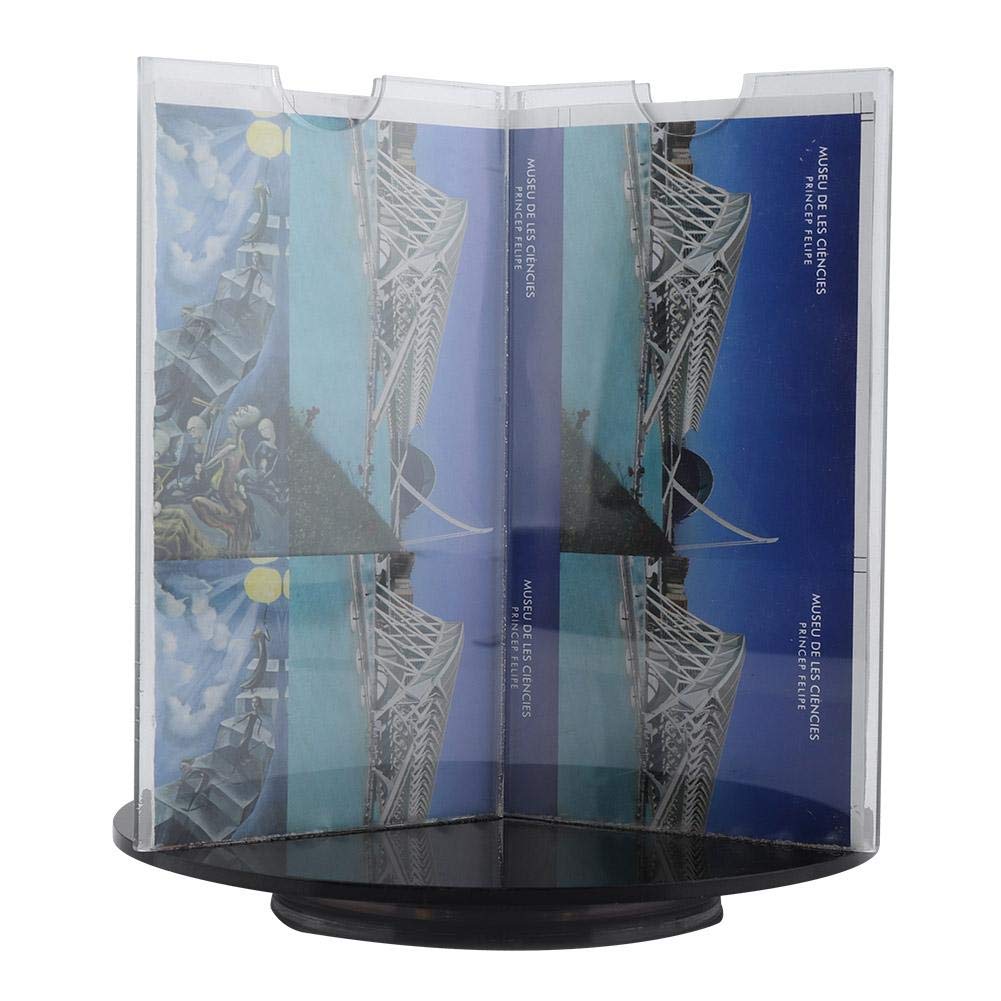 Ftvogue Revolving Photo Stand Rotating Picture Frame Display Table Sign ...