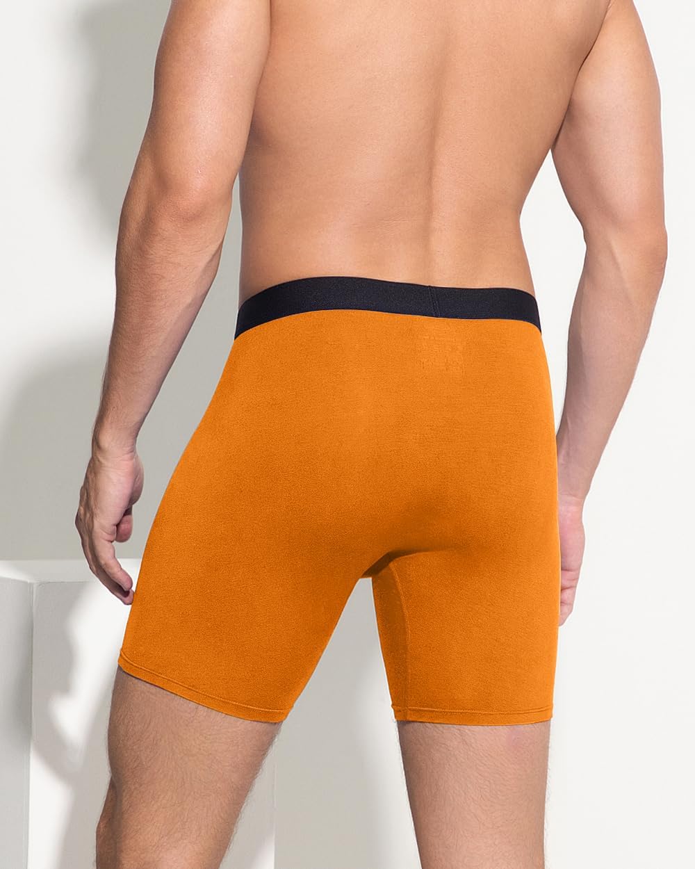 Men's Underwear,Rayon Made from Bamboo Men Boxer Briefs,Ultra Soft,Breathable,No Riding Up Leg,7 Pack - Image 3