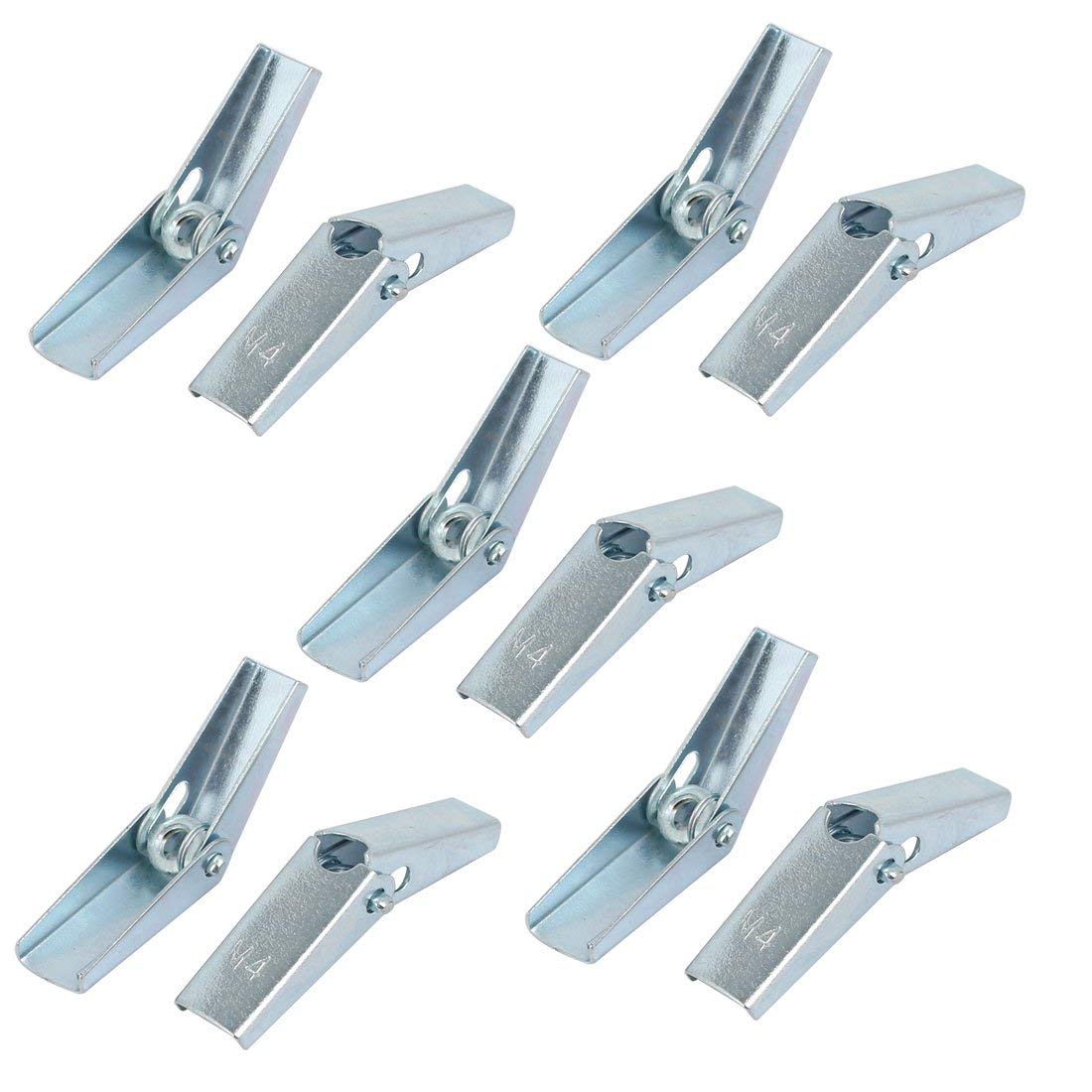 STORE99® M4 Dia Female Thread Spring Loaded Hollow Wall Toggle Wing Nut 10pcs