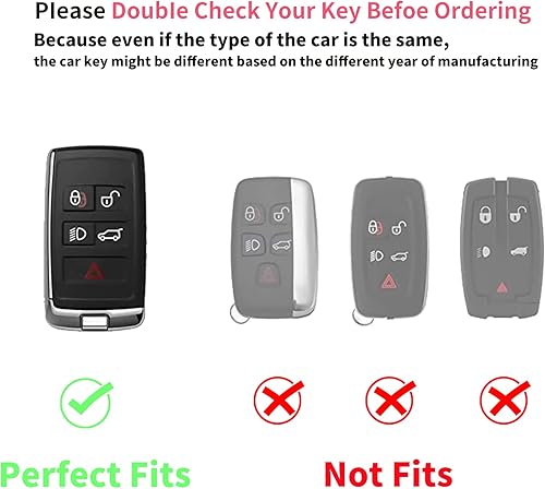 Miniatura 2 de Funda para llavero Land Rover, TPU suave de 360 grados, para Land Rover Discovery Range Rover Sport Evoque 2018-2022, Modelo-b (Blanco)