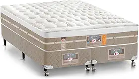 Cama Box + Colchão Castor King Silver Star Air One Face Pocket 193x203x59cm