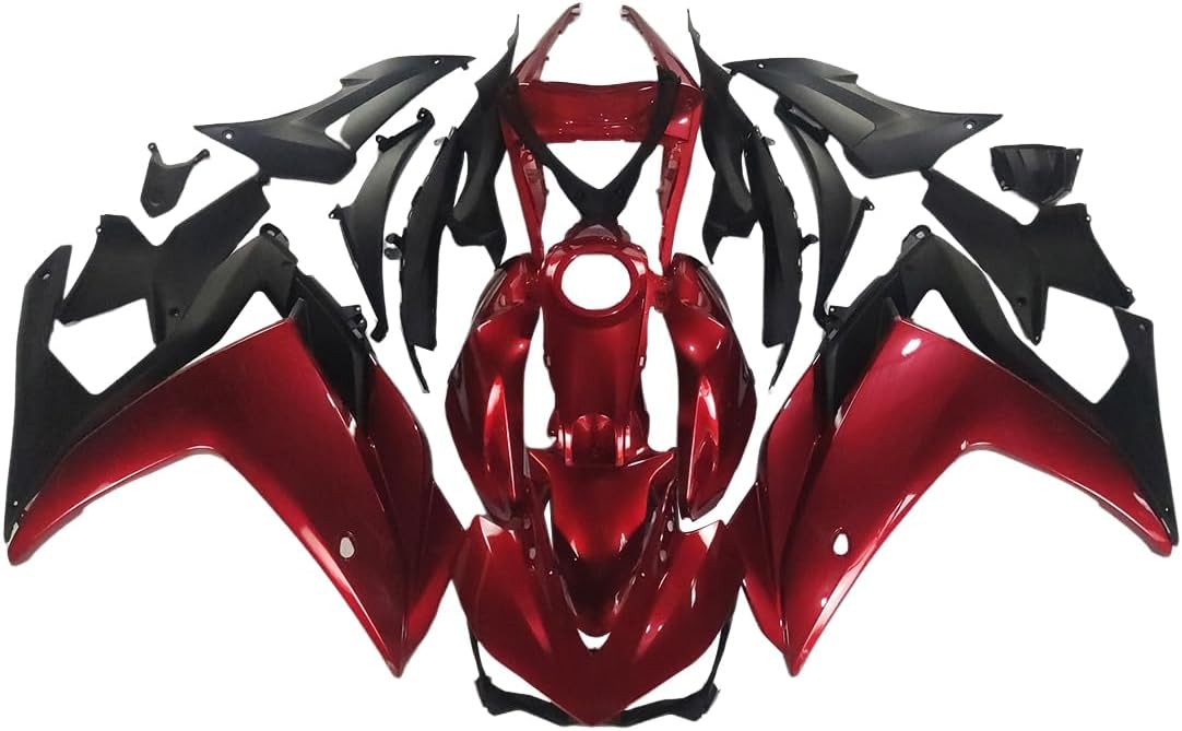 ABS Plastic Fairing Kit Fit for Yamaha YZF R3 R25 2015 2016 2017 2018 YZF-R3 YZF-R25 15 16 17 18 Bodywork Injection Molding Body Frame Body Panel - Candy Red
