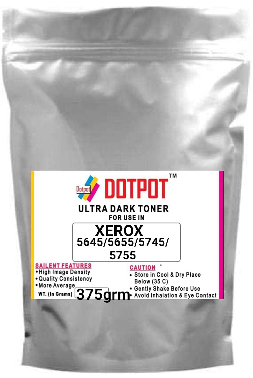 Dotpot l 5755 Toner Powder for use in Xerox 5150, 5645, 5655, 5665, 5675, 5687, 5735, 5740, 5745, 5755, 5765, 5775, 5790, 5845, 5855, 5865, 5875 Photocopier