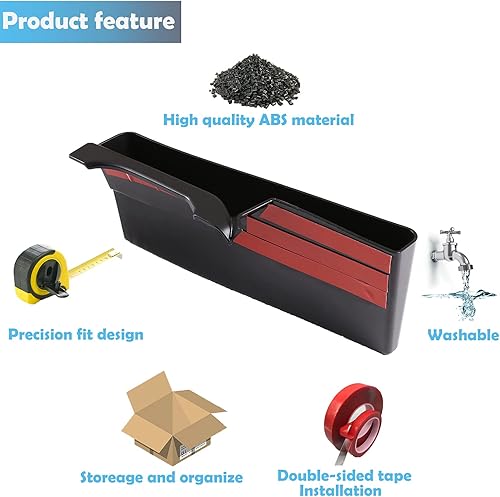 Miniatura 2 de CHEAYAR Caja de almacenamiento lateral de control central para Toyota Tacoma 2016 2017 2018 2019 2020 2021 2022 2023, bandeja organizadora de cambio