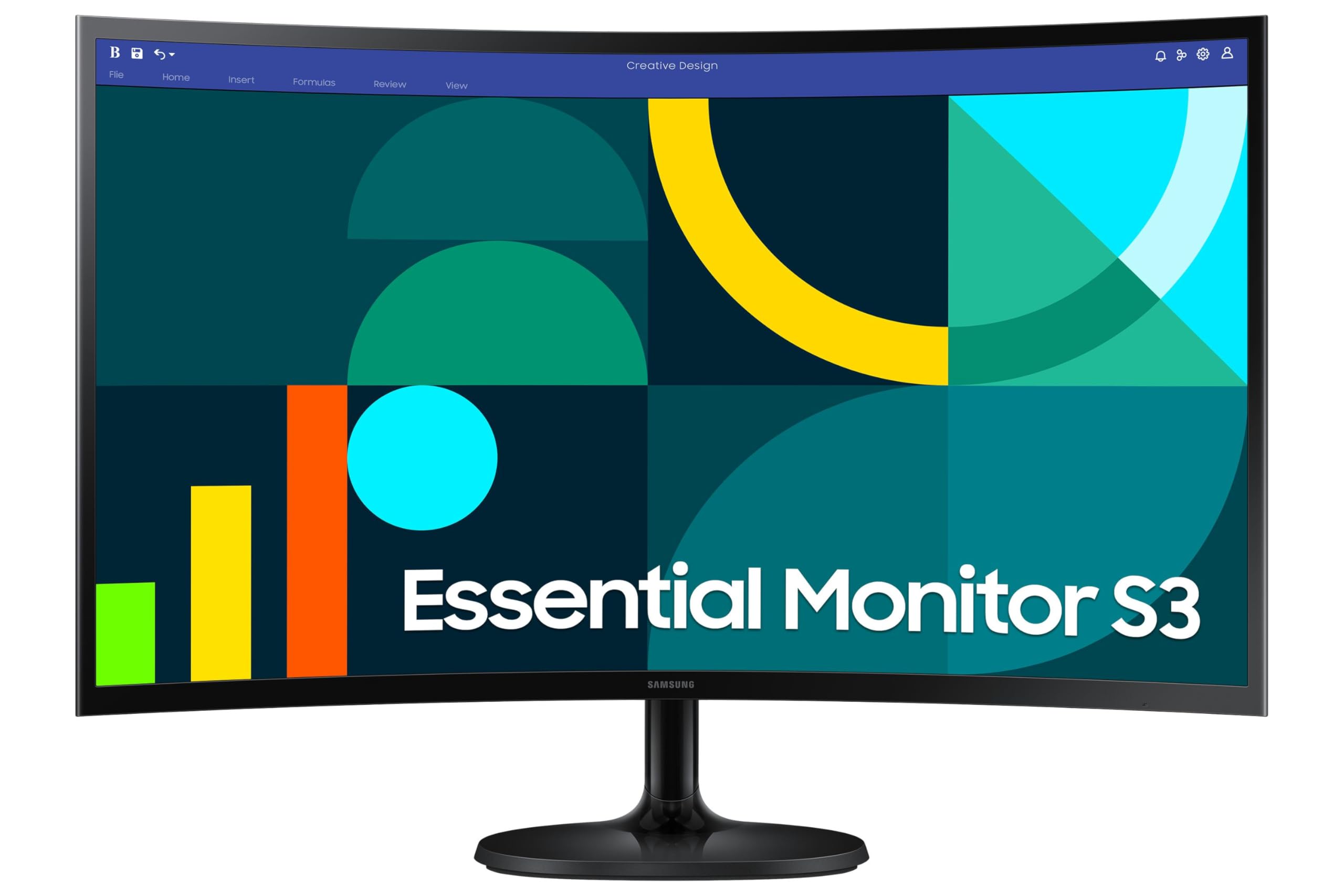 Samsung Écran PC S30GD, Taille 27", Dalle IPS, Résolution FHD (1920x1080), 100Hz, VESA 100 x 100 , Contraste 1000:1, Eye Saver Mode, Flicker Free, HDMI (1,4), S27D302GAUXEN