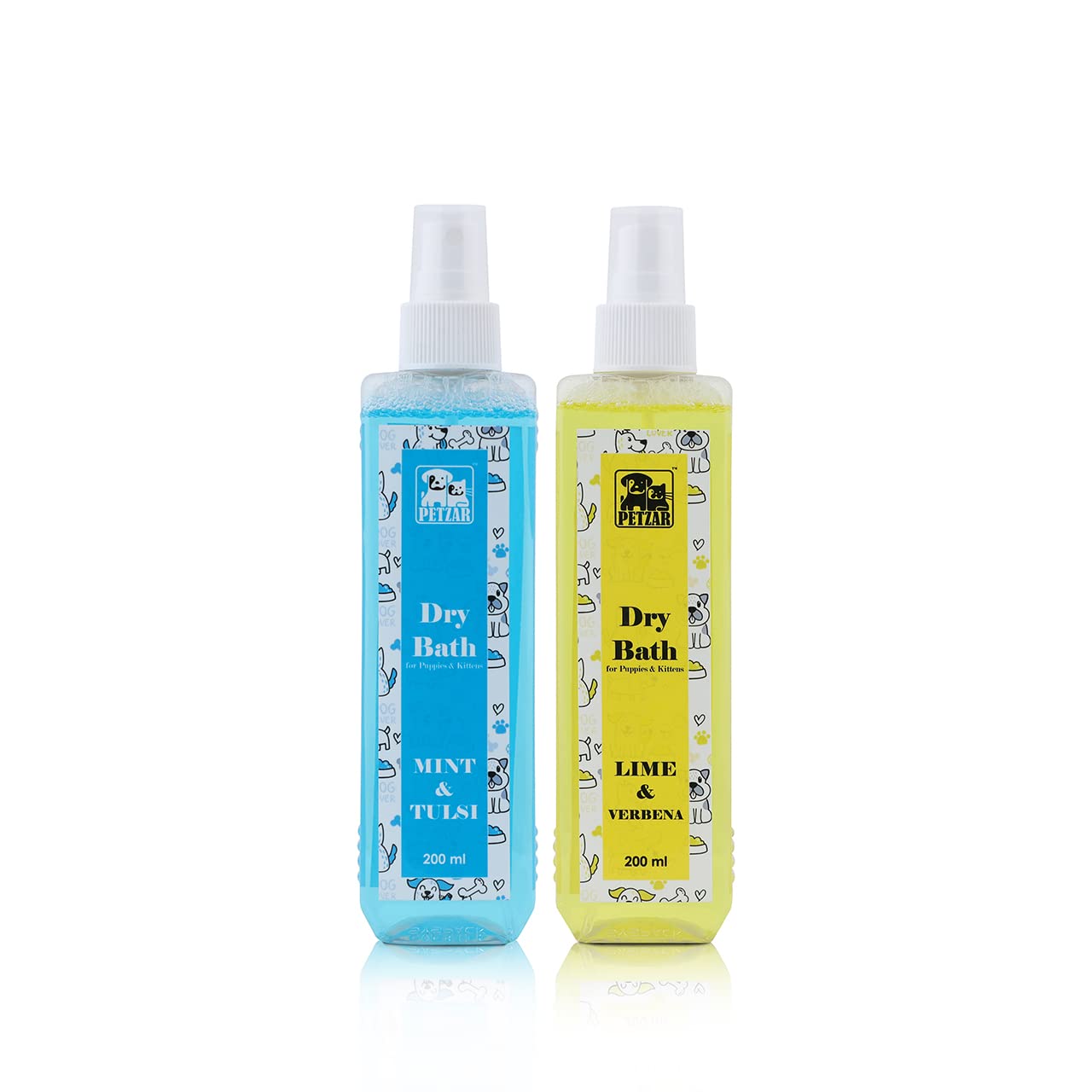 Dry Bath waterless Shampoo for Dog Puppies & Kittens Lemon 200 ml & Mint 200 ml Combo Offer Contains Natural Extract of Lemon Verbena Lavender Oatmeal & aloevera no paraben by PETZAR (B09C26Q5KD) Amazon Price History, Amazon Price Tracker