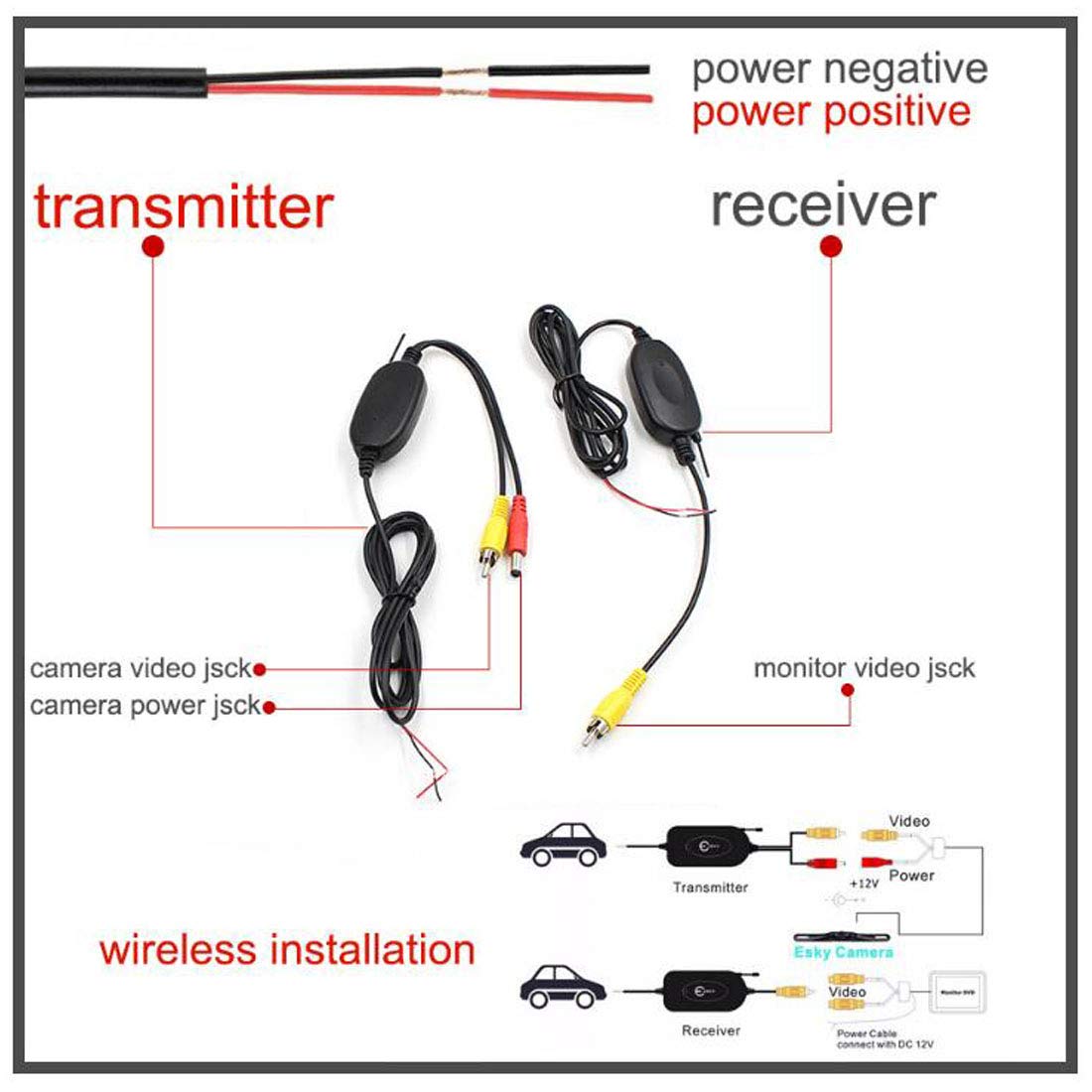 Kit Caméra De Recul TFT LCD 4,3 Pouces - Écran Tableau De Bord Pour Voiture, Camion, Van Et Caravane Étanche