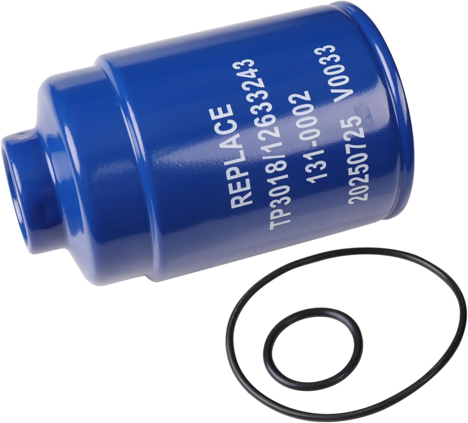 TP3018 Fuel Filter with Seals for 6.6L Duramax Diesel, Fits for Chevy Silverado GMC Sierra 2500HD 3500HD 2001-2016, Express Savana 2500 3500, Replaces 19431541 12664429 TP3012