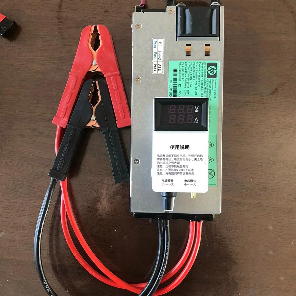 Chargeur de batterie avec courant et tension réglables, 1200 W, 3-15 V, 3-100 A