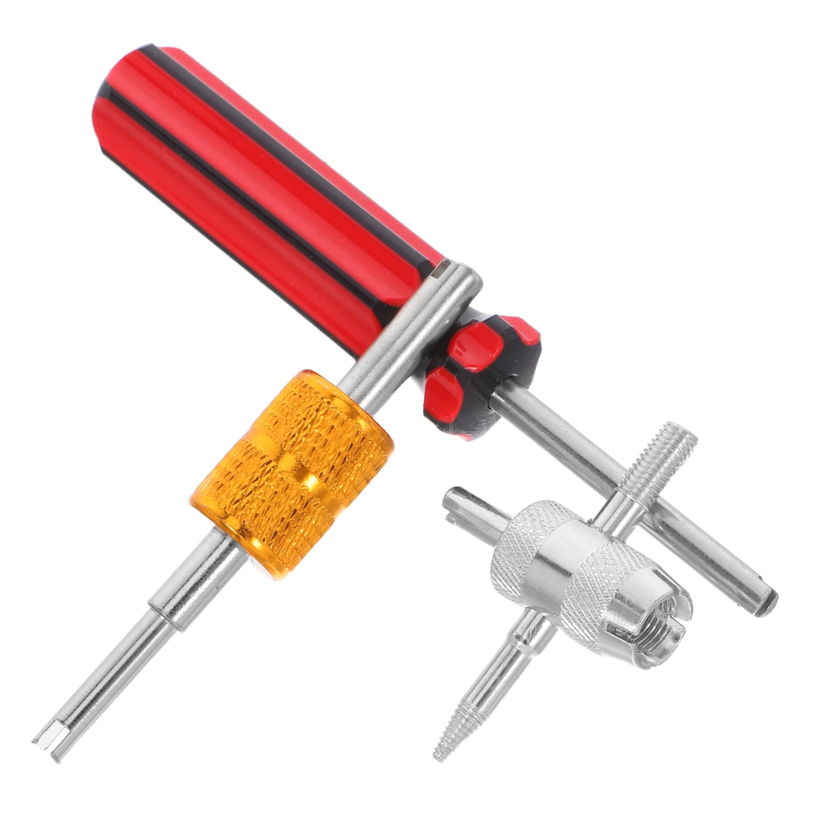 PRETYZOOM 1 Set Metal Tire Valve Core Wrench Tool Multi Function Stem Puller for Standard Valve Cores Durable and Portable Tire Repair Tool for Cars Bicycles and Motorcycles