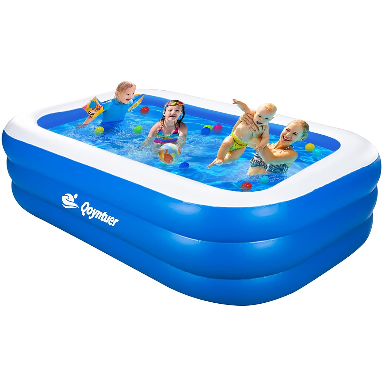 Buy Qoyntuer Inflatable Swimming Pool Inflatable Kiddie Pool for Kids