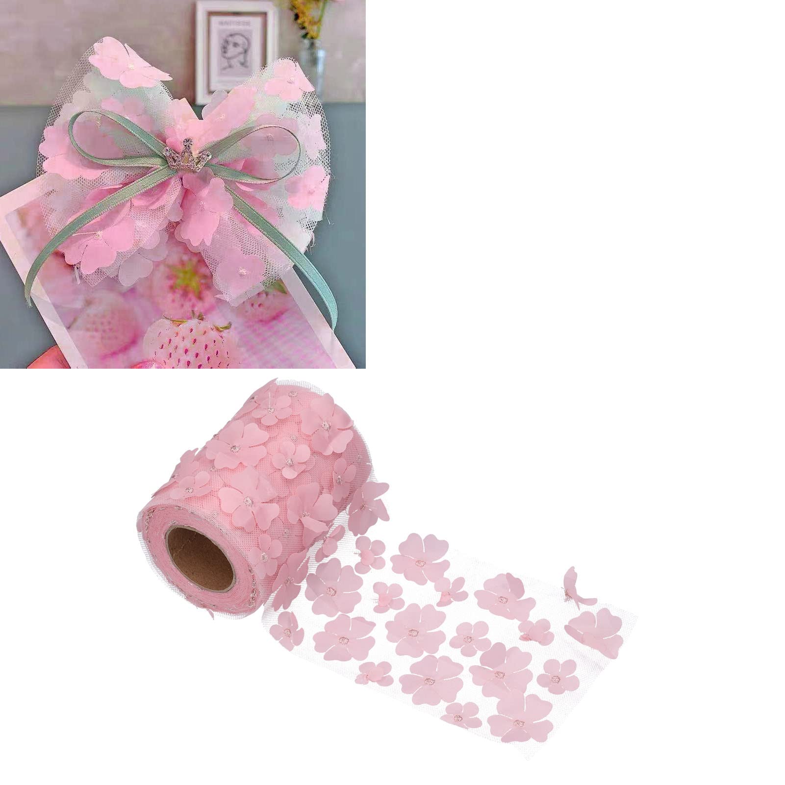 HURRISE Tulle Rolls Décoration Brillante Pour Fêtes Et Mariages - Tulle