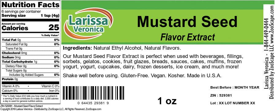 Mustard Seed Flavor Extract (1 oz, ZIN: 529381) - 2 Pack image 3