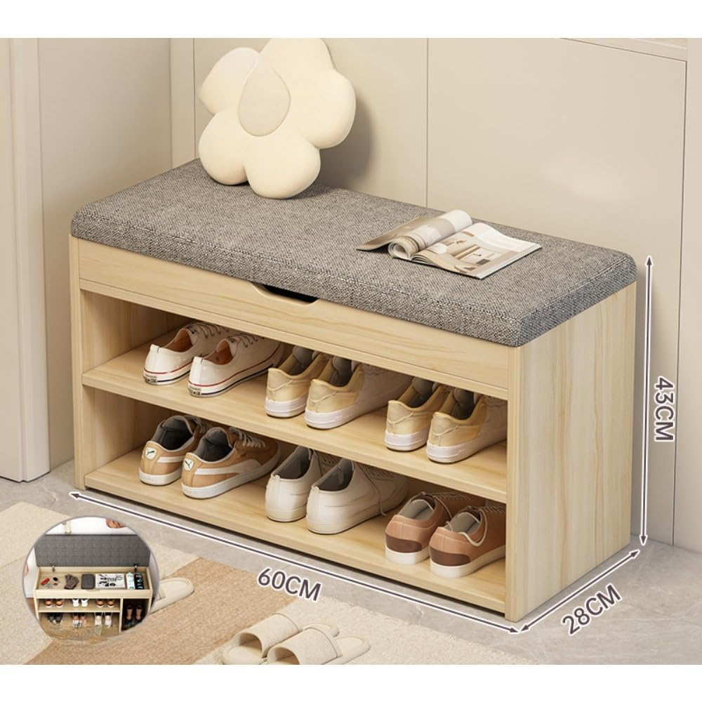 Amazon.co.jp: NexPon 玄関ベンチ スツール 収納スツール 玄関収納 靴