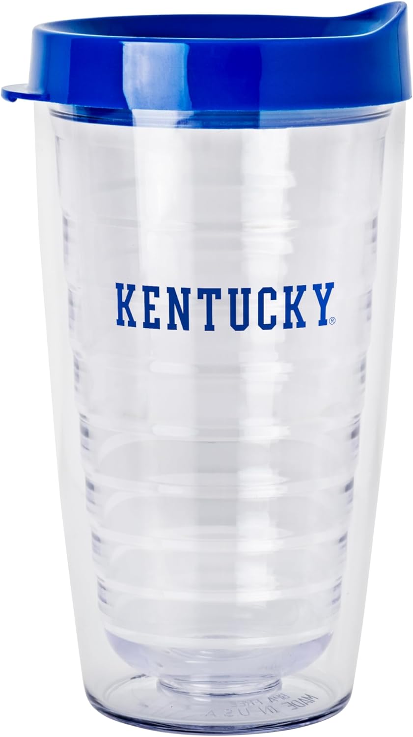 Logo Brands Kentucky 16oz Flipside Dbl Wall Clear Tumbler - Image 2