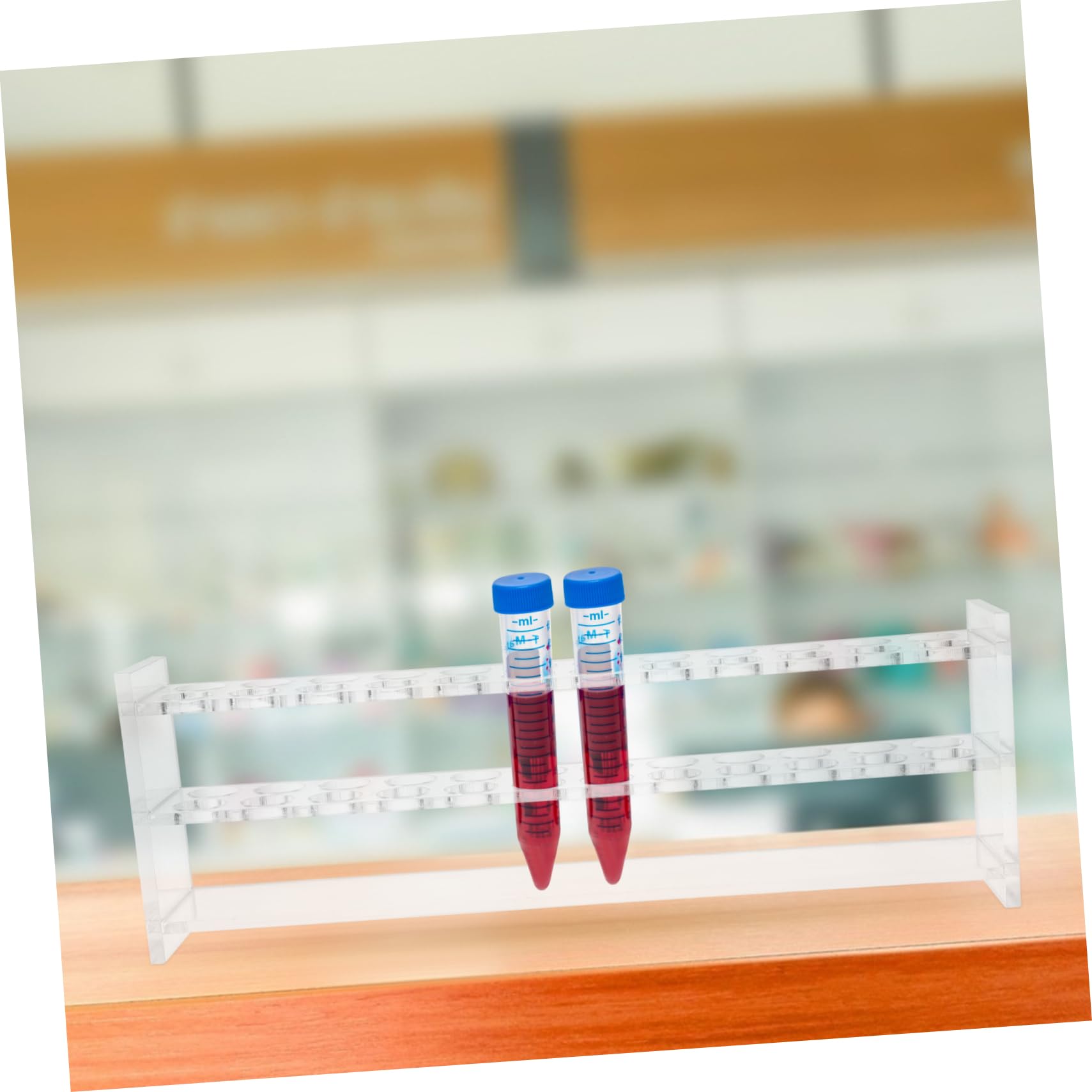 SOLUSTRE 2pezzi Per Provetta Organizer Per Tubetti Da Laboratorio Da Adatto Per Test e Campionamenti Scientifici