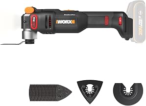 WORX Nitro WX698.9 Sonicrafter Akku Multifunktionswerkzeug 20V – bürstenloser Motor –PowerShare – zum Schneiden, Sägen, Schleifen – 10000-20000/min – ohne Akku & Ladegerät
