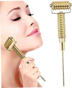 Acupuncture Needle Gold Copper Ear Detecting Massage Pen with Small Detecting Head, Flexible Multi-Functional Acupuncture Roller for Clinic and Household,Acupuncture Pen