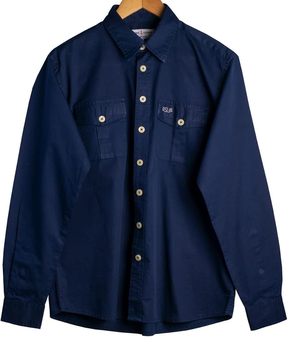 The Stiff Collar Texas Shirt Collection (42, Navy Blue) : Amazon